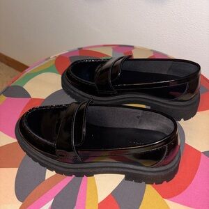 Black Patent Leather Loafers